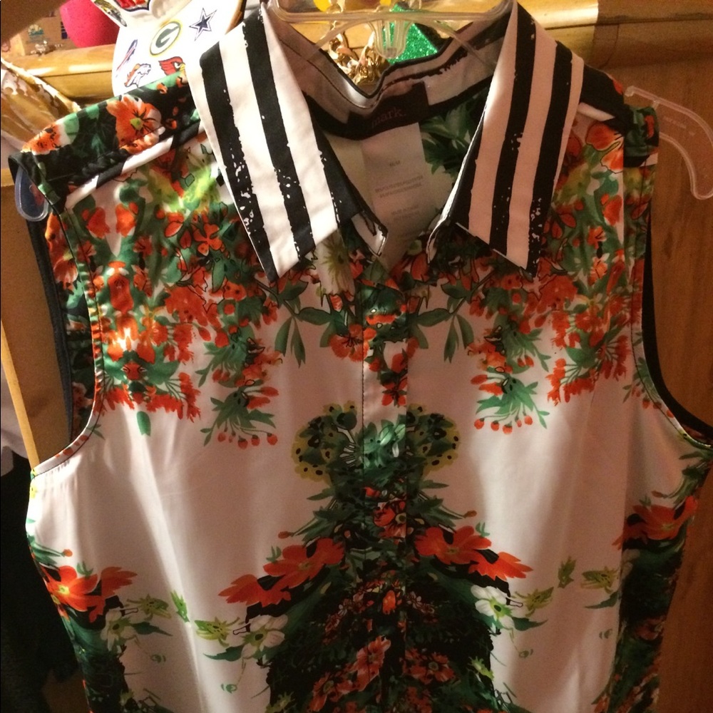 Shirt sleeve blouse